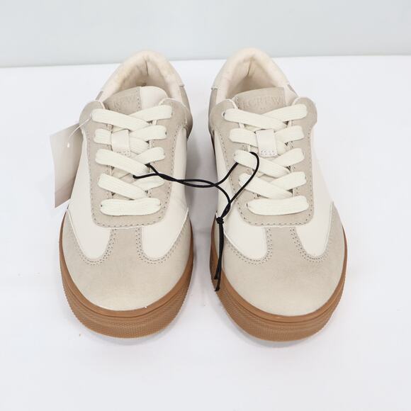 NWT J.Crew Crewcuts Boys' Court Sneakers Natural Combo Size K12 - Picture 4 of 11